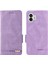 Hiçbir Şey Için Telefon(2)Donanım Dekor Flip Folio Kapak Pu Deri Stand Cüzdan Telefon Kılıfı-Mor (Yurt Dışından) 1