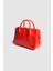 Kadın Klef Parlak Deri El ve Askılı Çanta Kırmızı 1