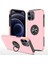 Iphone 12 Pro Kılıf Elit Yüzüklü Kapak - Pembe Drstr 1