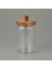 Kapaklı Cam Kavanoz - Kahverengi / Şeffaf - 700 ml 5