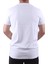 2300 Beyaz Günlük Pamuklu Basıc Bisiklet Yaka Erkek Tişört 4