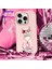 iPhone 16 Pro Uyumlu 3D Gözlük Zincir White Kedi Nakış İşlemeli Kabartmalı Cool Glasses Kılıf 6