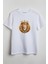 Aslan Kral Baskılı Unisex T-Shirt Beyaz 1