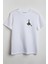 Kaçırılan Inek Baskılı Unisex T-Shirt Beyaz 1