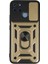 Realme C25Y Kılıf Pars Lens Yüzüklü Silikon - Gold Drstr 1