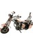 El Yapımı Motosiklet Figürler Modeli Retro Vintage Ev-Ofis Dekoratif Metal Süs Büyük Boy 2