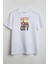 Newyork City Baskılı Unisex T-Shirt Beyaz 1