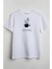 Game Of Coffee Baskılı Unisex T-Shirt Beyaz 1