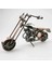 El Yapımı Vintage Demir Motorsiklet Modeli Ev-Ofis Için Dekoratif Metal Süs Küçük Boy 3