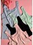 Zera Liss Modal | 4'lü, Yeşil, Pembe, Mavi ve Siyah, Kalın Askılı Extra Biyeli Kadın T-Shirt Atlet 1