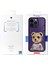 iPhone 14 Pro Max Uyumlu 3D Kıyafet Mor Ayıcık Detaylı Nakış İşlemeli Kabartmalı Fashion Pet Kılıf 10