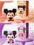 Bricks Yeni Stil Mickey Mouse ve Minnie Mouse Figür 3D Puzzle Yapboz Hobi Dekorasyon 1