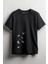 Relax Kelebekler Baskılı Unisex T-Shirt Siyah 1