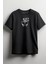Mısır Firavun Baskılı Unisex T-Shirt Siyah 1