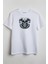 Joker Palyaço Baskılı Unisex T-Shirt Beyaz 1