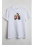 Homer Simpsonlar Baskılı Unisex T-Shirt Beyaz 1