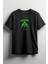 Hazard Iskelet Baskılı Unisex T-Shirt Siyah 1