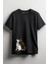 Dalmaçya Dövmeli Köpek Baskılı Unisex T-Shirt Siyah 1