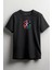 Renkli Covsy Boğa Baskılı Unisex T-Shirt Siyah 1