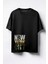 Alta Baskılı Newyork City Baskılı Unisex Oversize T-Shirt Siyah 1