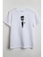 Saklı Joker Baskılı Unisex T-Shirt Beyaz 1