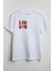 London Baskılı Unisex T-Shirt Beyaz 1
