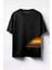 Reprenkli Bisikletler Baskılı Unisex Oversize T-Shirt Siyah 1