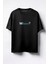Where Baskılı Unisex Oversize T-Shirt Siyah 1