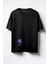 Under The Water Baskılı Unisex Oversize T-Shirt Siyah 1