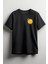 Saçını Tarayan Güneş Baskılı Unisex T-Shirt Siyah 1