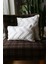 Ekru Punch Desenli Pamuk ve Mikro Polyester Dekoratif Kırlent Kılıfı – Line Model, 45x45 cm 8