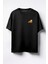 Tweety Göğüs Baskılı Unisex Oversize T-Shirt Siyah 1