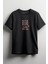 Think Outside The Box Önü Baskılı Unisex Tişört Siyah 1