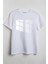 Window Önü Baskılı Unisex Tişört Beyaz 1