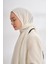 Biyeli Müslin Şal - Ekru 3