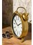 Dekoratif Gold Masa Saati 25X31 cm | Sessiz Çalışan Şık Masa Saati 2