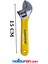 Ayarlanabilir Kurbağaçık Mini Sarı Kurbağaçık 6" 150MM Ingiliz Anahtarı Sarı 2