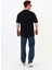 Siyah Göğüs Baskılı Oversize Unısex T-Shirt 7