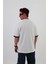 Beyaz Göğüs Baskılı Oversize Unısex T-Shirt 7