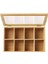 8 Bölmeli Bambu Poşet Çay Kutusu 20X30CM Bambu Organizer Kutu Takı Aksesuar Kutusu 5