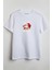 First Coffee Then Ho Ho's Yılbaşı Baskılı Unisex T-Shirt Beyaz 1