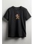 Kurabiye Işıklı Yılbaşı Baskılı Unisex T-Shirt Siyah 1