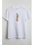 3 Lü Kurabiye Işıklı Yılbaşı Unisex T-Shirt Beyaz 1