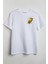 Corn Önü Baskılı Unisex Tişört Beyaz 1