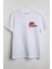 Kar Taneli Tarçınlı Kış Çayı Baskılı Unisex T-Shirt Beyaz 1