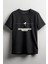 Fear Önü Baskılı Unisex Tişört Siyah 1