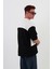 Skyline Oversize Erkek T-Shirt Siyah-Beyaz 4
