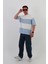 Skyline Oversize Erkek T-Shirt Siyah-Beyaz 4
