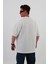 Ince Şeritli Beyaz Oversize Erkek T-Shirt 6