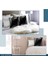 4'lü Kırlent Kılıf Seti, Beyaz ve Siyah, 30X50 ve 43X43, Payetli ve Peluş Tasarım 4